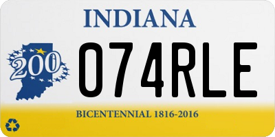 IN license plate 074RLE
