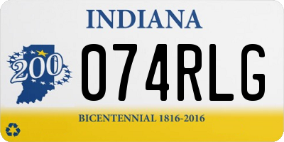IN license plate 074RLG