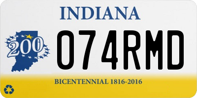 IN license plate 074RMD