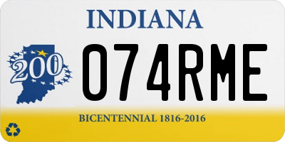 IN license plate 074RME