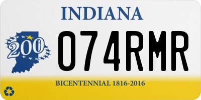 IN license plate 074RMR
