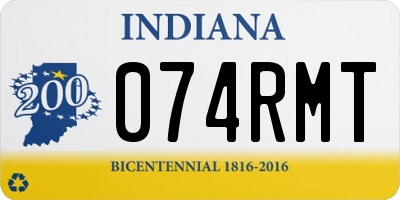 IN license plate 074RMT