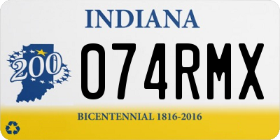 IN license plate 074RMX