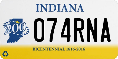 IN license plate 074RNA
