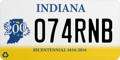 IN license plate 074RNB