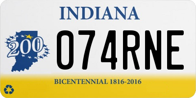 IN license plate 074RNE