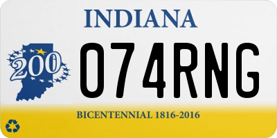 IN license plate 074RNG