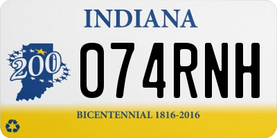 IN license plate 074RNH