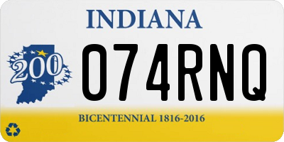 IN license plate 074RNQ