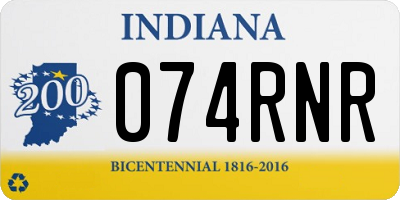 IN license plate 074RNR