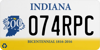 IN license plate 074RPC