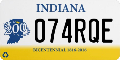 IN license plate 074RQE