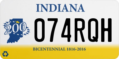 IN license plate 074RQH