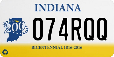 IN license plate 074RQQ