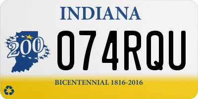 IN license plate 074RQU
