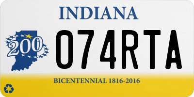 IN license plate 074RTA