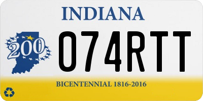 IN license plate 074RTT