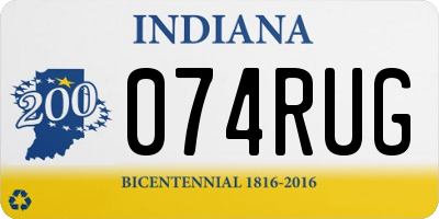 IN license plate 074RUG