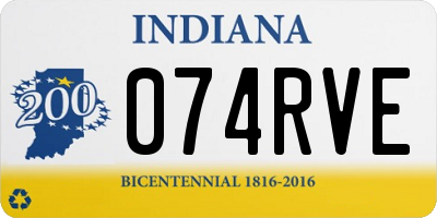 IN license plate 074RVE