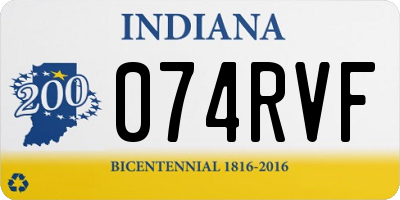 IN license plate 074RVF