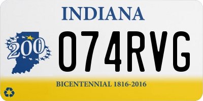 IN license plate 074RVG