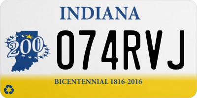 IN license plate 074RVJ