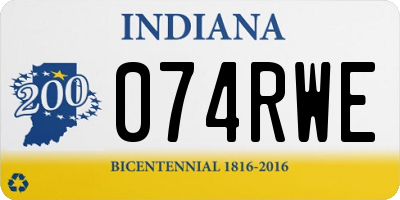 IN license plate 074RWE