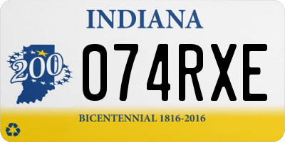 IN license plate 074RXE