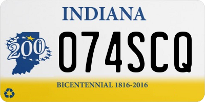 IN license plate 074SCQ