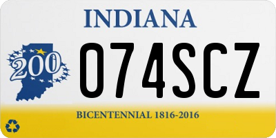 IN license plate 074SCZ