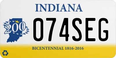 IN license plate 074SEG