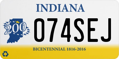 IN license plate 074SEJ