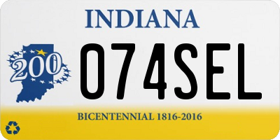 IN license plate 074SEL