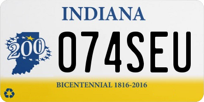 IN license plate 074SEU