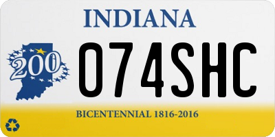IN license plate 074SHC