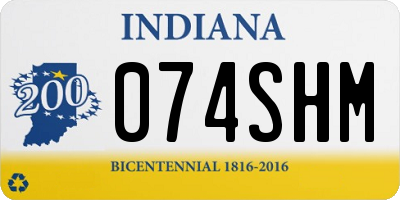 IN license plate 074SHM