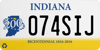 IN license plate 074SIJ