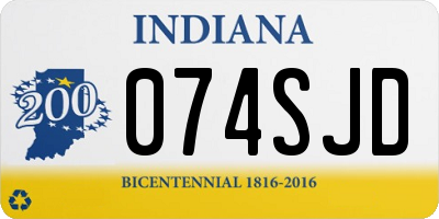 IN license plate 074SJD