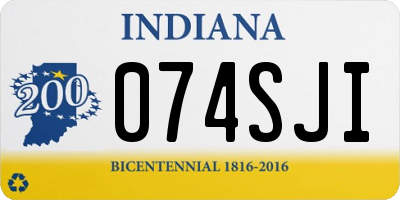IN license plate 074SJI