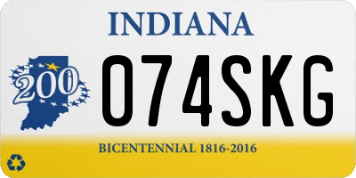 IN license plate 074SKG