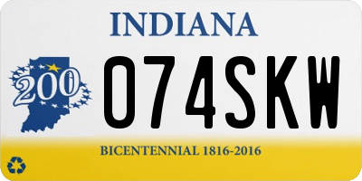 IN license plate 074SKW