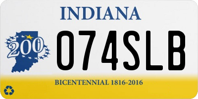 IN license plate 074SLB