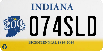 IN license plate 074SLD