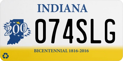 IN license plate 074SLG