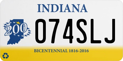 IN license plate 074SLJ