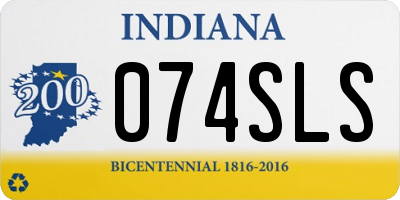IN license plate 074SLS