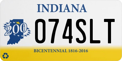 IN license plate 074SLT