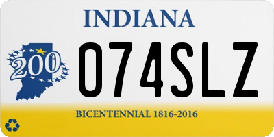 IN license plate 074SLZ