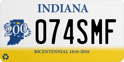 IN license plate 074SMF