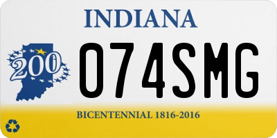 IN license plate 074SMG
